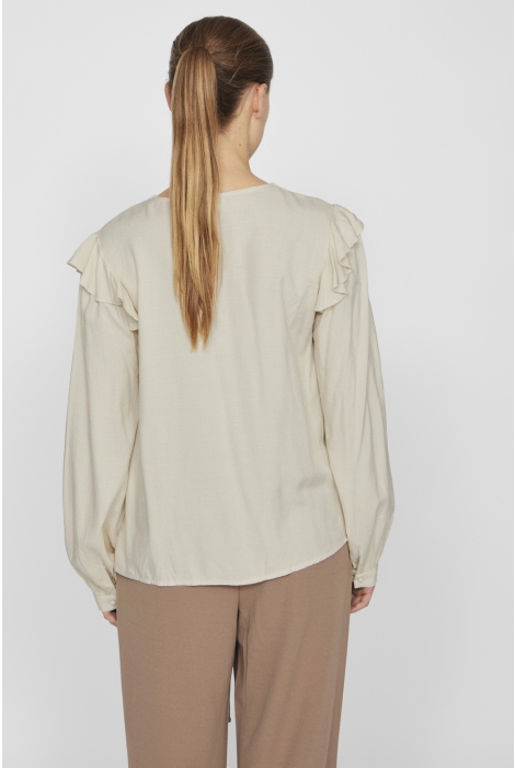 Vila videstina v-neck l/s top/pr/bf