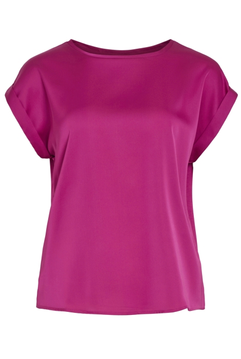 Vila viellette s/s satin top - noos