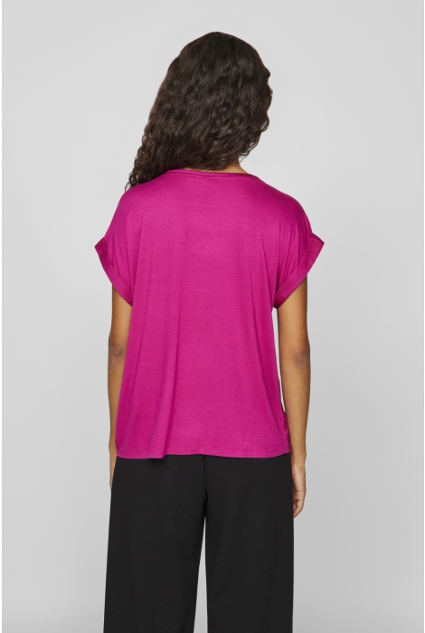 Vila viellette s/s satin top - noos