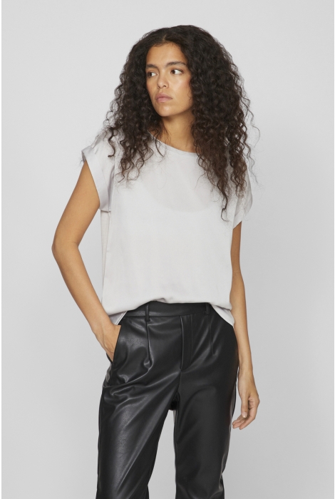 Vila viellette s/s satin top - noos