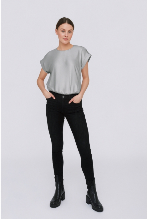 Vila viellette s/s satin top - noos