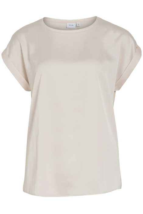 Vila viellette s/s satin top - noos