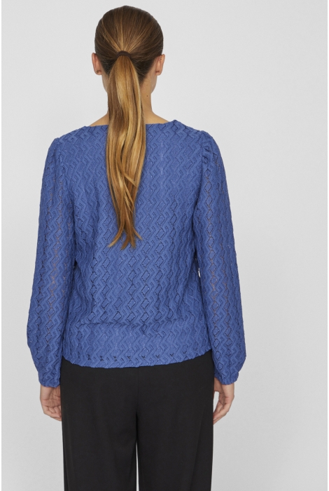 Vila viferya v-neck l/s top/r/bf