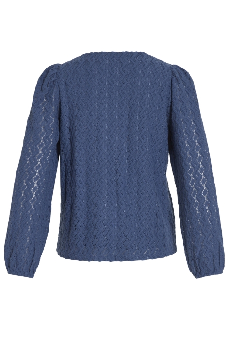 Vila viferya v-neck l/s top/r/bf