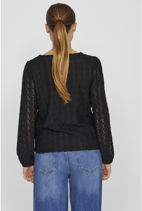 Vila viferya v-neck l/s top/r/bf