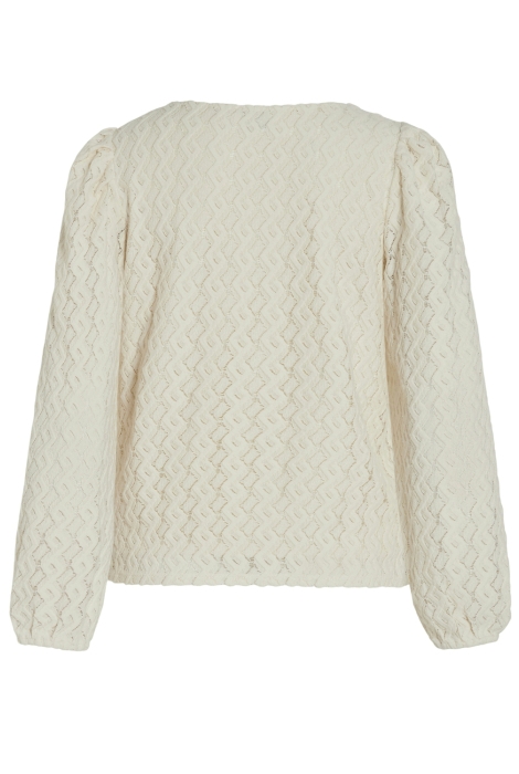 Vila viferya v-neck l/s top/r/bf