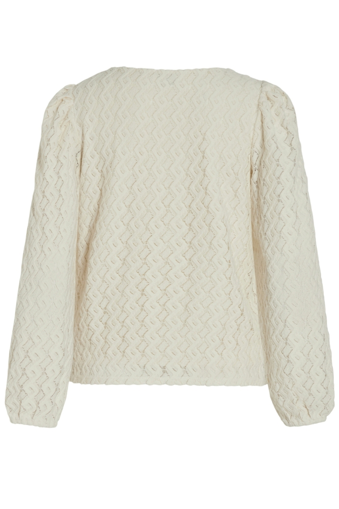 VIFERYA V-NECK L/S TOP/R/BF 14099604 BIRCH