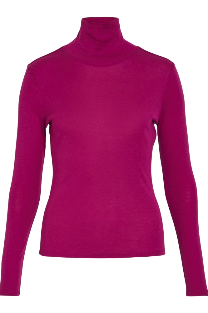 VIJOLINI ROLL NECK L/S TOP/R 14102279 Festival Fuchsia