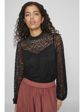 Vila Blouse VIGLAZE L/S TOP/R 14098935 Black Beauty