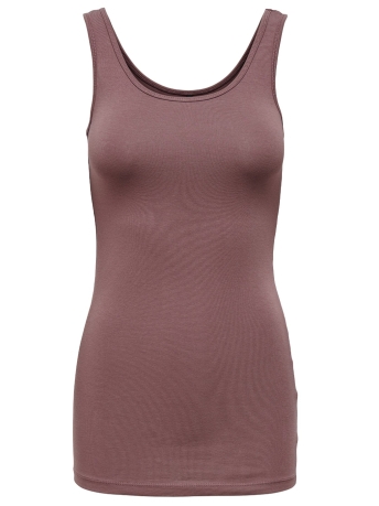 Only Top ONLLIVE LOVE S/L TANK TOP NOOS 15095808 ROSE BROWN