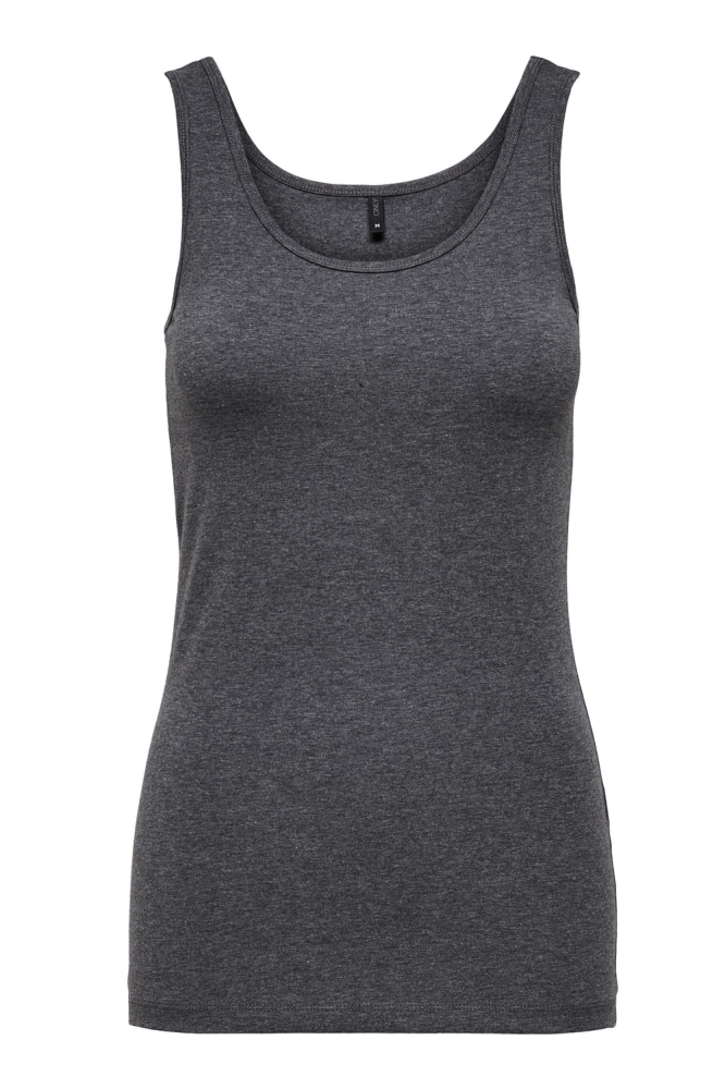 ONLLIVE LOVE S/L TANK TOP NOOS 15095808 DARK GREY MELANGE