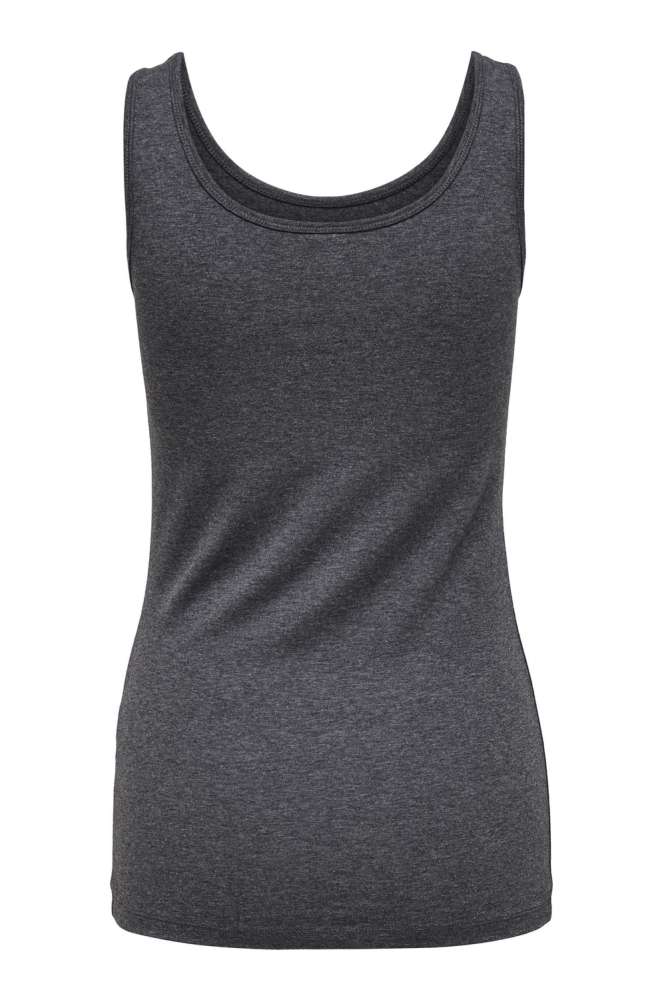 ONLLIVE LOVE S/L TANK TOP NOOS 15095808 DARK GREY MELANGE