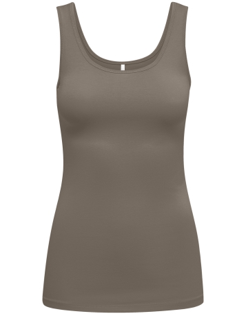 Only Top ONLLIVE LOVE S/L TANK TOP NOOS 15095808 WALNUT