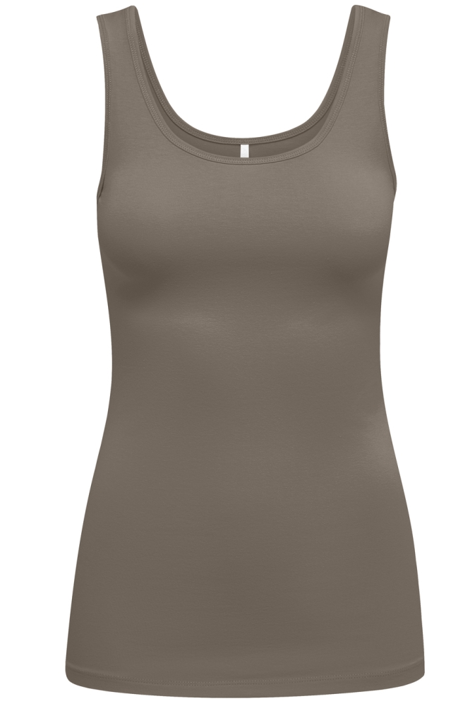 ONLLIVE LOVE S/L TANK TOP NOOS 15095808 WALNUT