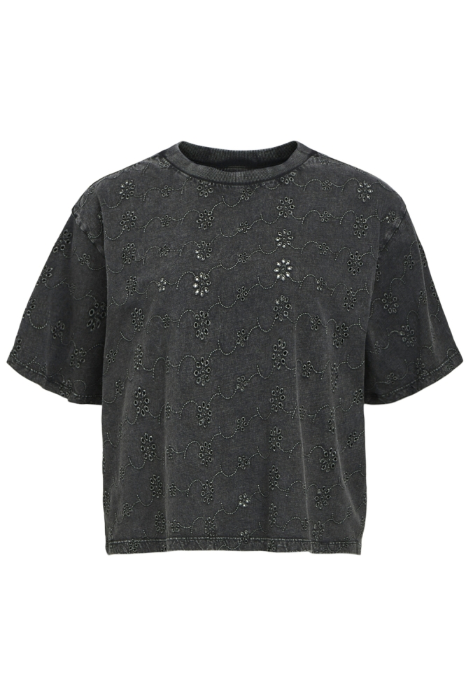 OBJCELINA LO S/S TEE CC2 SS 23045297 BLACK/ACID WASH