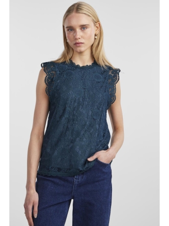 Pieces Top PCOLLINE SL LACE TOP NOOS 17120454 Reflecting Pond