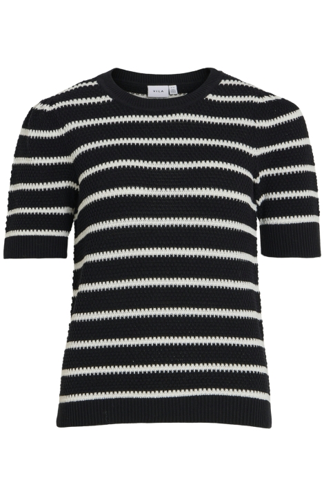 Vila vidalo o-neck s/s stripe knit-noos