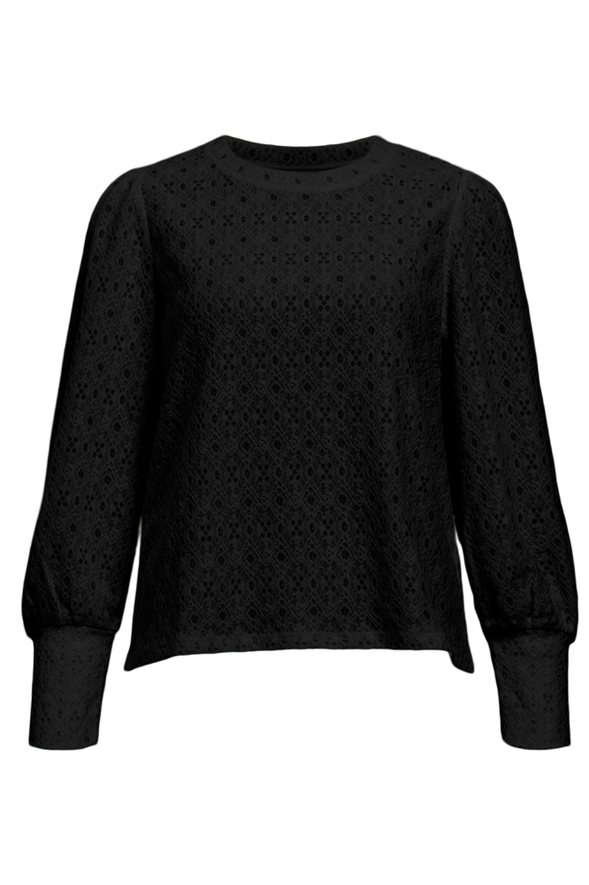 OBJLAILA L/S RE TOP DIV 23046626 BLACK