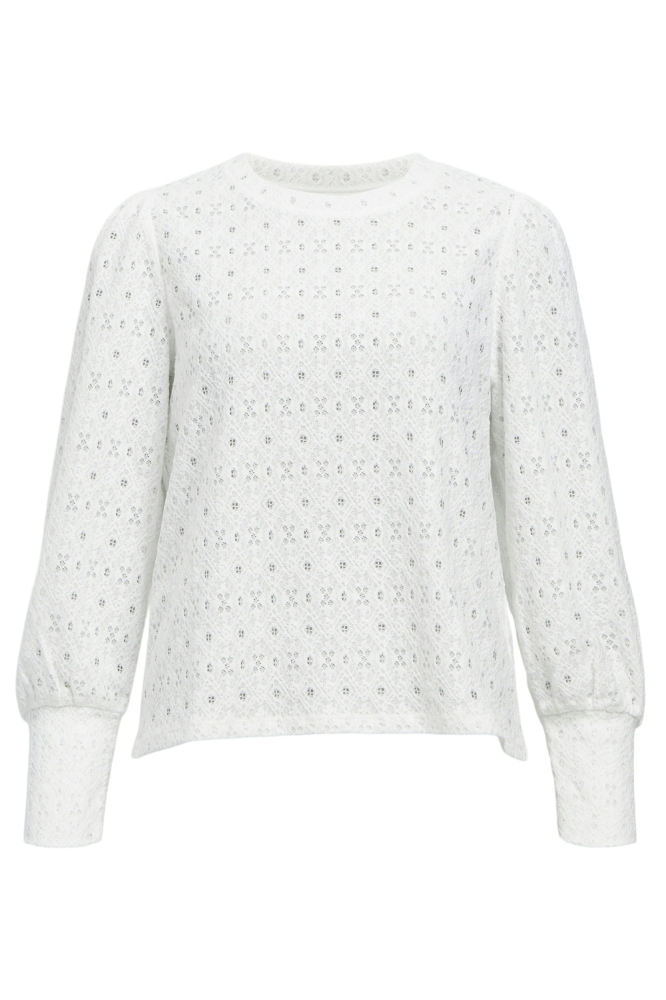 OBJLAILA L/S RE TOP DIV 23046626 CLOUD DANCER