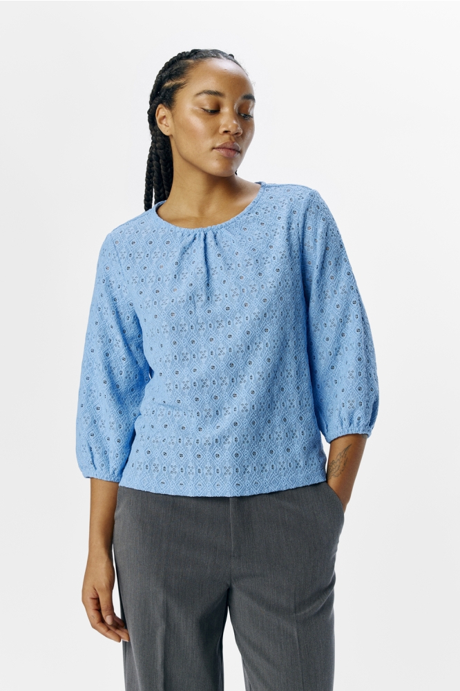 OBJLAILA 3/4 RE TOP NOOS 23045724 COMFLOWER BLUE