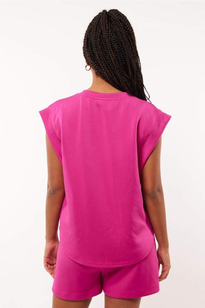 LUCILE TOP 24ZQF12 305 BRIGHT PINK