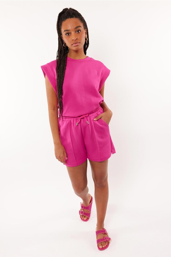 LUCILE TOP 24ZQF12 305 BRIGHT PINK