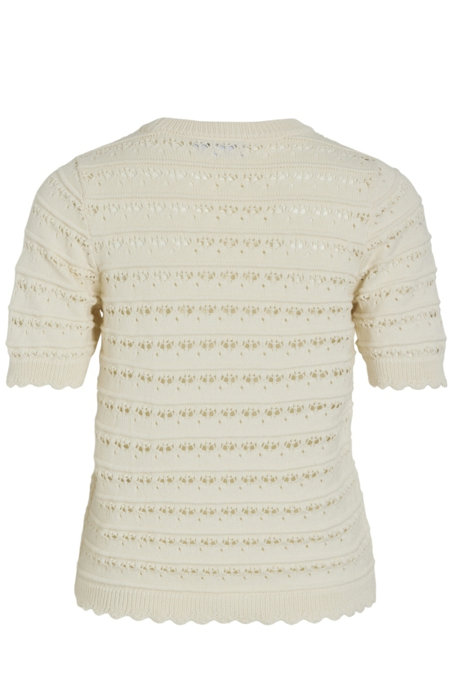 VIDOLISE 2/4 SLEEVE O-NECK KNIT TOP 14103867 Birch