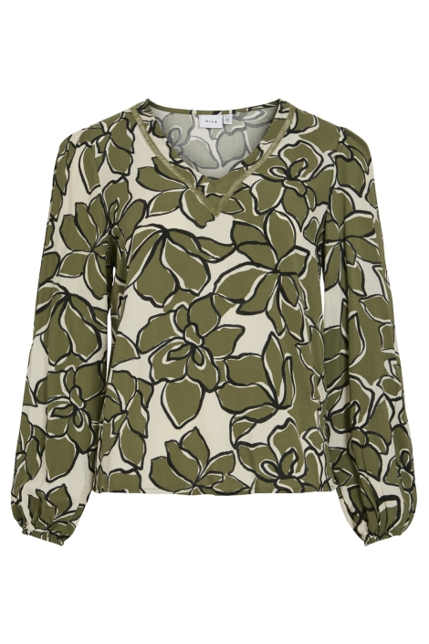 Vila vimara dura v-neck l/s top/pb