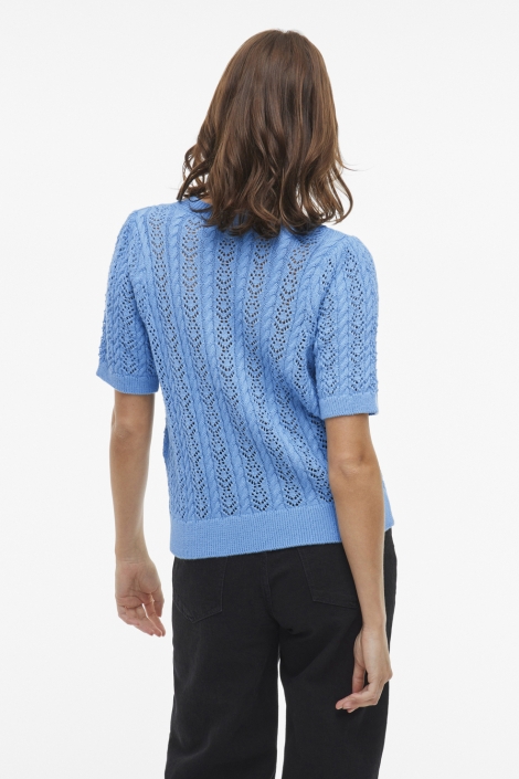 Vila vitoto new s/s cable knit top