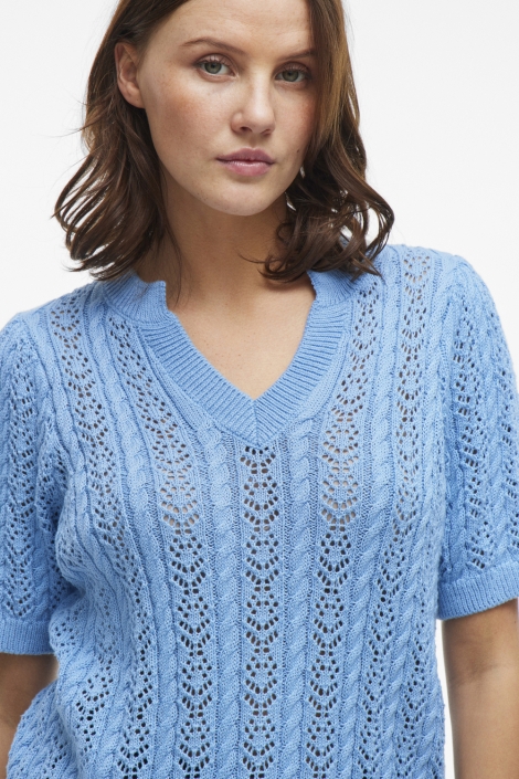 Vila vitoto new s/s cable knit top