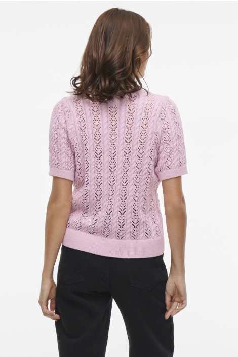 Vila vitoto new s/s cable knit top