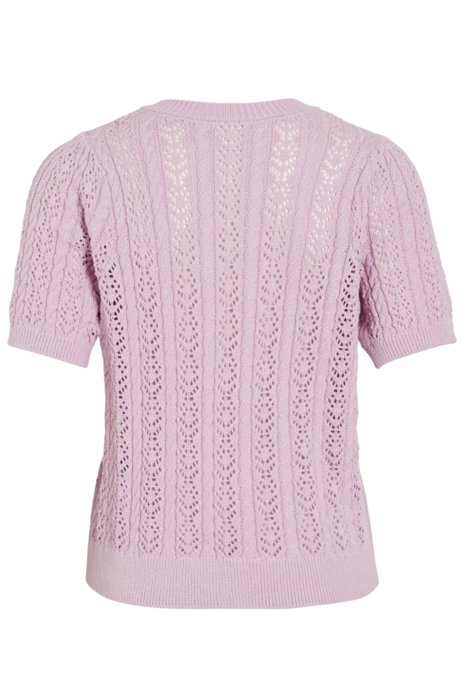 VITOTO NEW S/S CABLE KNIT TOP 14103437 WINSOME ORCHID