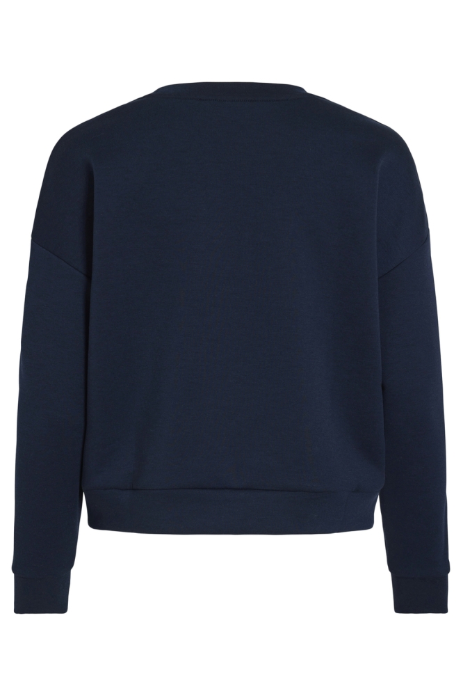 VISIFFI ATELIER O-NECK L/S TOP/PB 14103224 NAVY BLAZER/EMB ATELIE