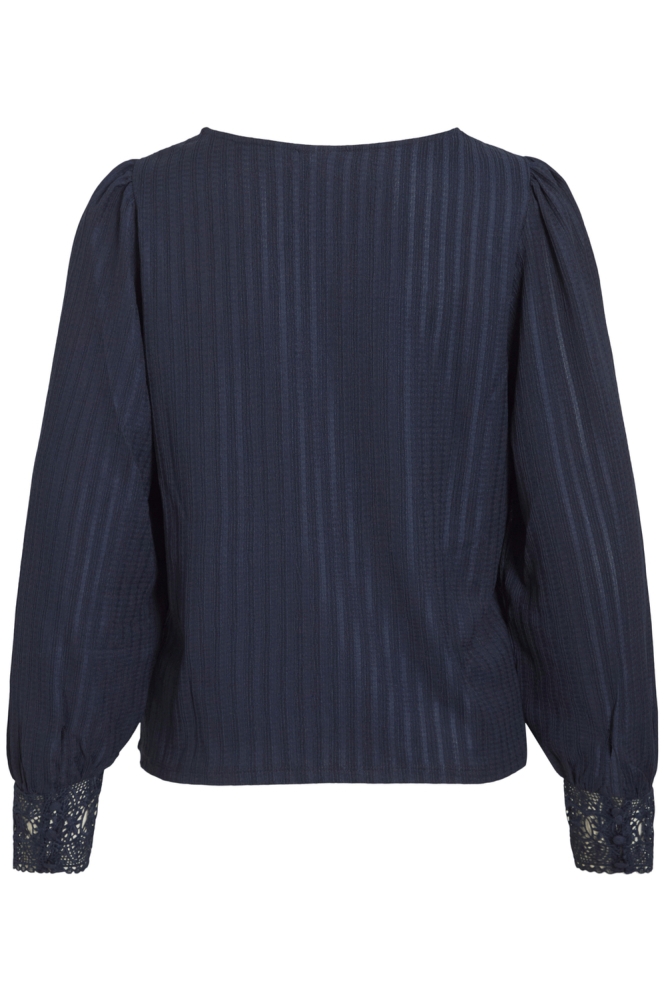 VIWHITNA L/S O-NECK TOP/PB 14103220 NAVY BLAZER