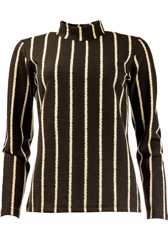 BLACK BASE STRIPES HEAVY KNIT 24W2 CC111 02 900 BLACK