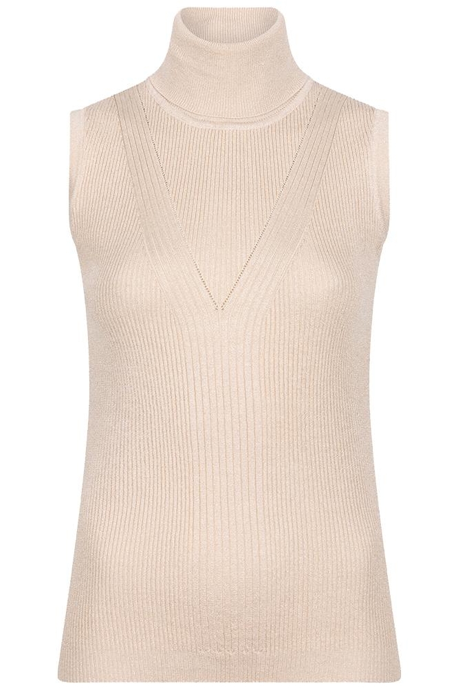 TOP SLV LSS COL LUREX F24 31500 168 LIGHT SAND