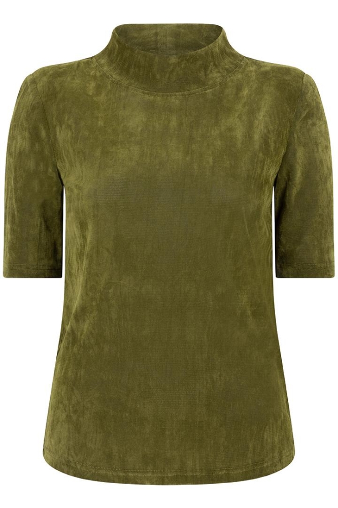 TOP TURTLE VELOURS STRETCH F24 05515 314 MOSS GREEN