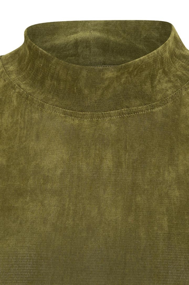 TOP TURTLE VELOURS STRETCH F24 05515 314 MOSS GREEN