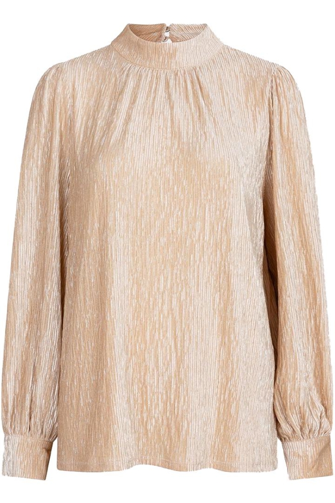 BLOUSE CRINKLED VELVET F24 05519 180 SAND