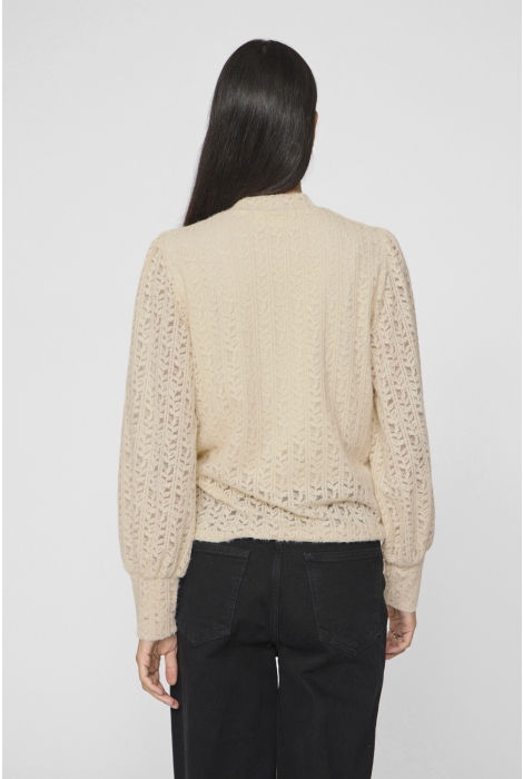 Vila viamata high neck l/s top/r