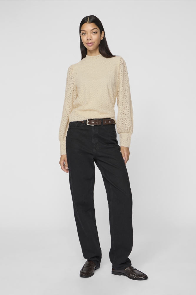 VIAMATA HIGH NECK L/S TOP/R 14103900 BIRCH