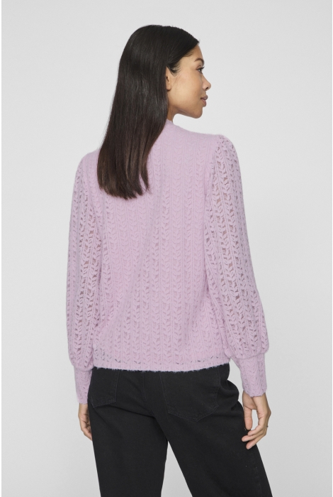 Vila viamata high neck l/s top/r