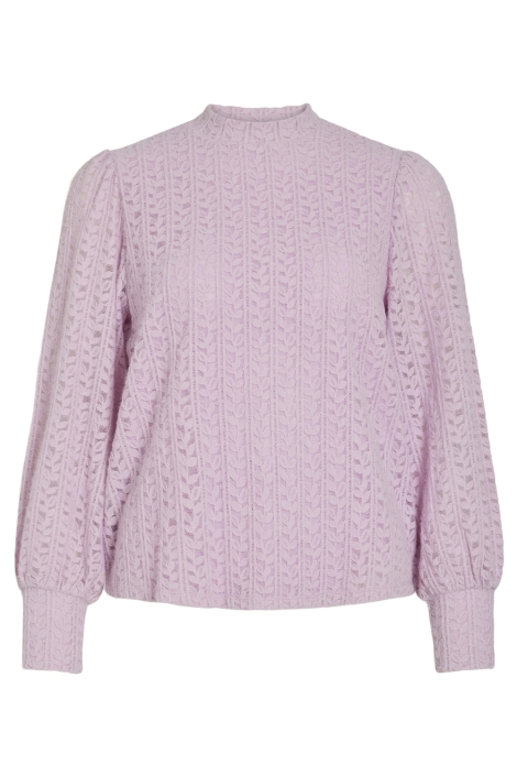 Vila viamata high neck l/s top/r