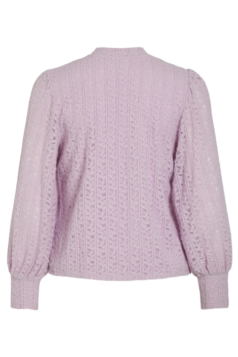 Vila viamata high neck l/s top/r