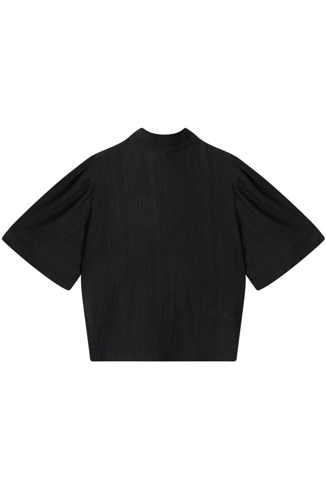 FLO KNITTED STRUCTURE BLOUSE R2408857490 999 BLACK