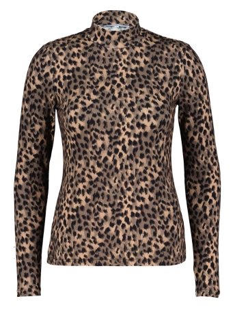 Red Button T-shirt ROLINDE LEOPARD TOP SRB4352 MUD