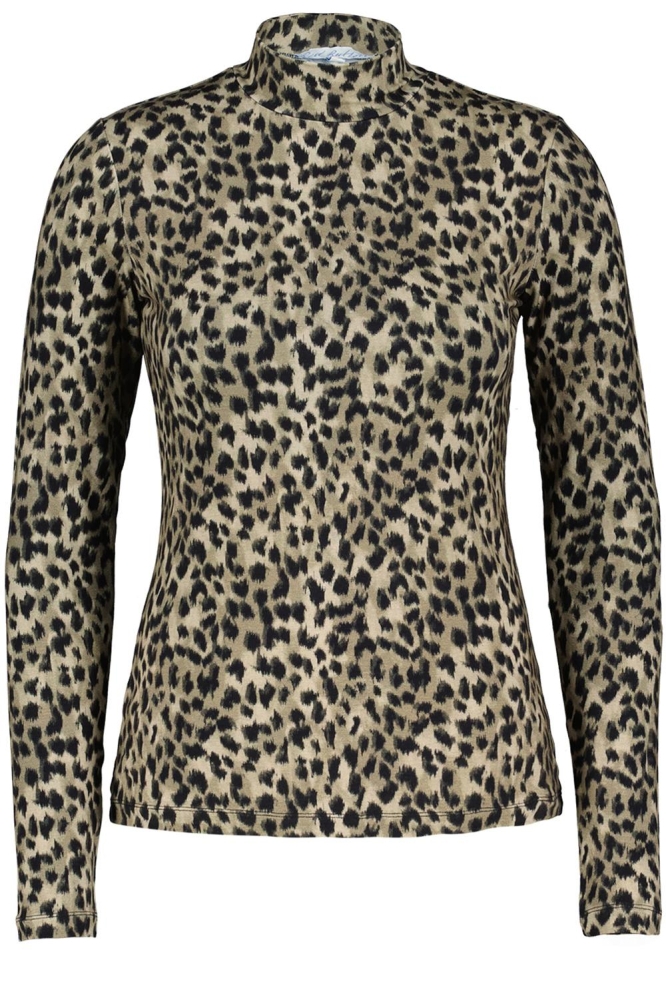 ROLINDE LEOPARD TOP SRB4352 ARMY GREEN