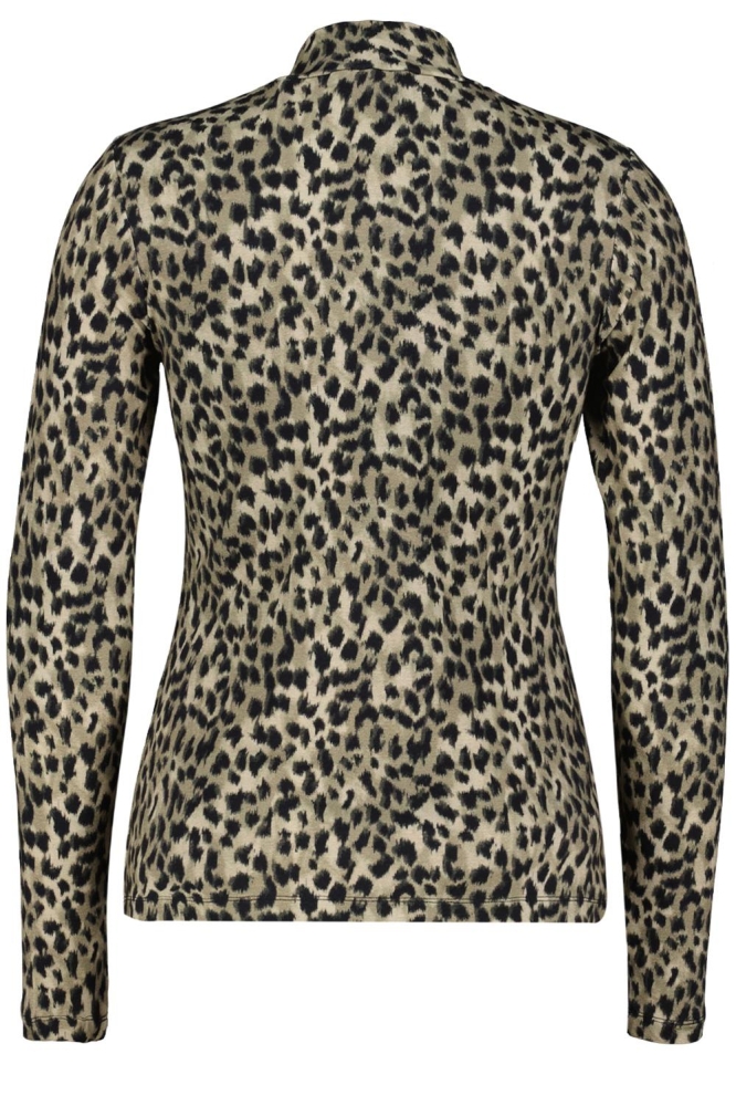 ROLINDE LEOPARD TOP SRB4352 ARMY GREEN