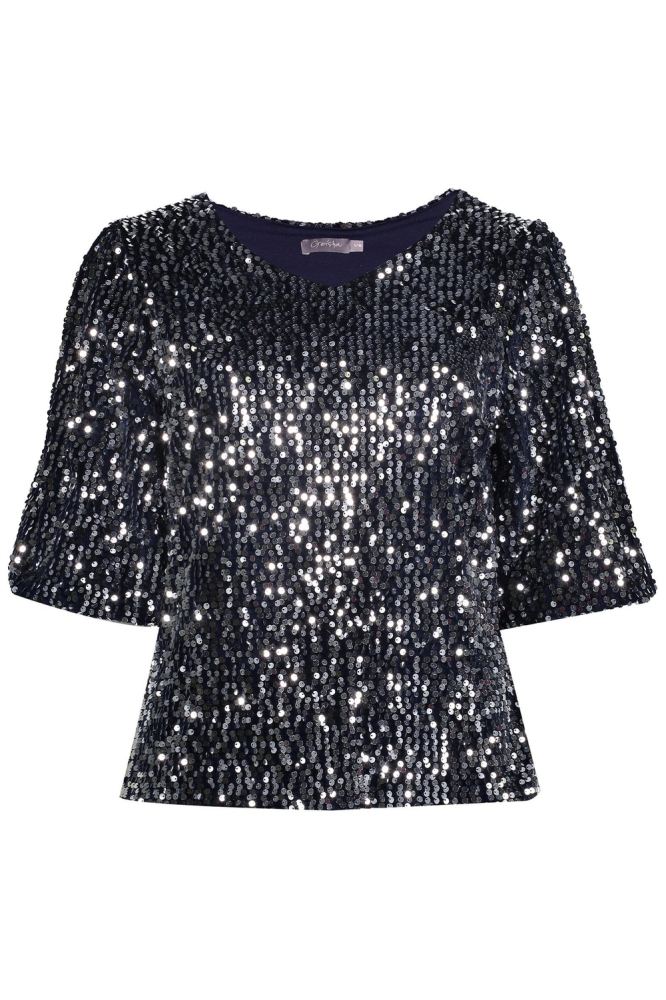 TOP MET PAILLETTEN 43959 20 MIdnighblue