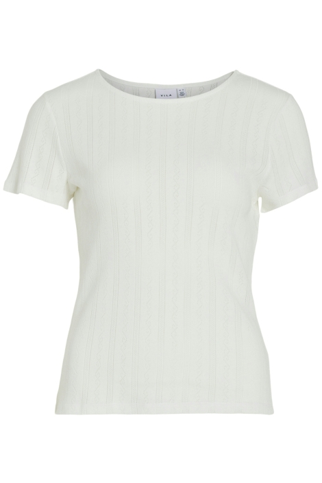 Vila vikassie s/s pointelle top - noos